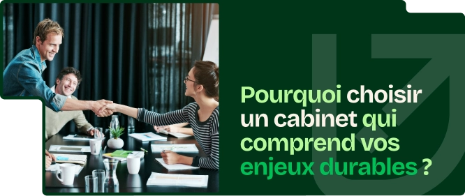 Réunion dans un cabinet RSE à Caen avec des échanges autour des enjeux durables d’une PME