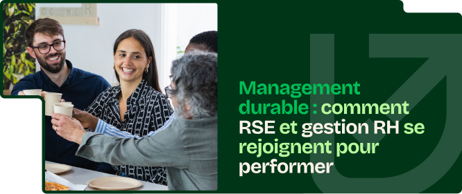 &Eacute;quipe de PME &eacute;changeant autour d&rsquo;un repas pour illustrer le management durable, la RSE et la gestion des ressources humaines.